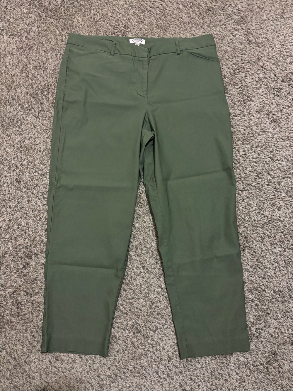 Nanette Lepore Olive Green Stretch Chinos